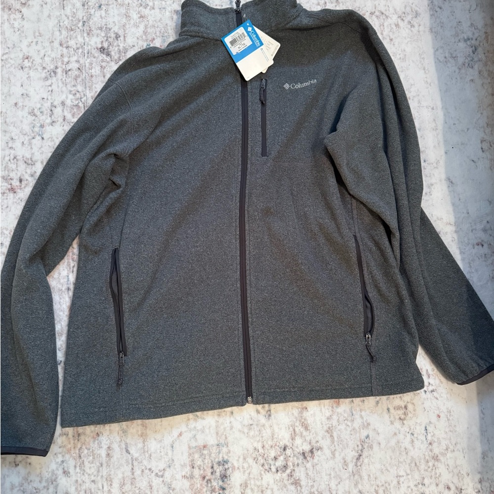 Columbia Cascades Explorer Charcoal Full Zip-Up Fleece